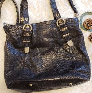 Stuart Weitzman Embossed Leather Bag